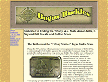 Tablet Screenshot of bogusbuckles.com